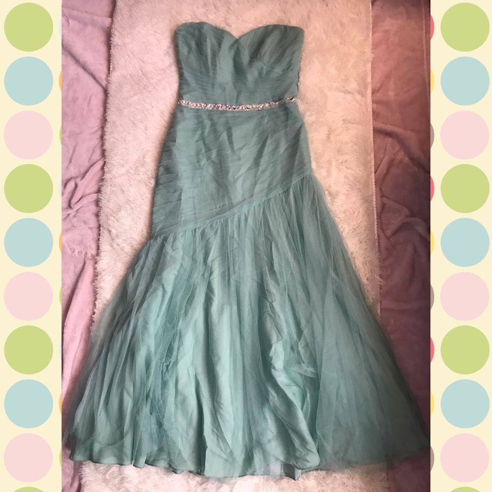 Minty Blue/Green Mermaid Prom Dress